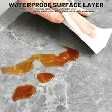 12Pcs PVC Marble Tiles Wall Sticker Self-Adhesive Stick Kitchen Bathroom Decor - A - View 3