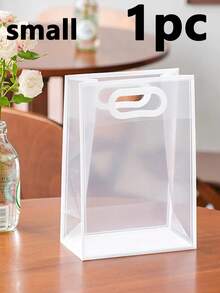 20pcs/10pcs/3pcs/1pc Transparent Gift Bags, (Ribbon Not Included) Minimalist Hollow Handle Design PVC Gift Packaging Bags, Suitable For Parties, Weddings, Birthdays, Shopping, Minimalist Home Decor, Transparent Handle Gift Bags, Transparent Wedding Gift Bags, Group Purchase Gift Bags, Holiday Party Supplies, Easter Gifts, Christmas Gifts, Reusable Transparent PVC Gift Packaging Bags, Ribbon Not Included - Multicolor - View 27