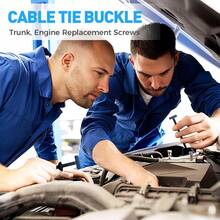 30/50/100pcs Nylon Universal Tie Wraps With Buckle, Buckle Tie Wraps, Multi-Purpose Plastic Tie Wrap Fasteners Tool Suitable For Car Daily Maintenance - A - View 7