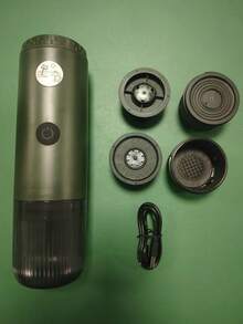 Máy pha cà phê espresso điện cầm tay, máy pha cà phê mini du lịch, thích hợp cho cả đồ uống nóng và lạnh, điều khiển bằng nút bấm dễ sử dụng, máy pha cà phê 2 trong 1 cho ô tô với cổng sạc USB-C, có thể xay hạt cà phê hoặc sử dụng viên nén, lý tưởng cho gia đình, văn phòng, cắm trại, ô tô và du lịch. - 2 trong 1 - Xem 19