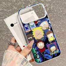 South Park Characters Galaxy Phone Case, Compatible With  17,  16 Pro Max,  15 Pro Max,  13, And  12. Made Of TPU, It Provides Shock And Drop Protection. Perfect For Fans Of Animated Series, This Case Makes A Unique Gift For Birthdays, Holidays, And Special Occasions. - 白色LB44 - 查看 5