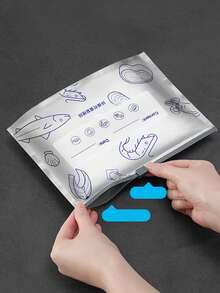 30pcs Antibacterial Aluminum Foil Reusable Food Storage Bags, Resealable Airtight Freezer Bags, Zipper Seal Pouches - View 7