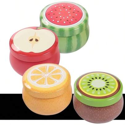3pcs/Set Fruit Shaped Manual Double Hole Pencil Sharpener (Random Color), With Cover, Creative Small Pencil Sharpener, Convenient To Carry, Suitable For School, Office, Home, Can Be Used As Back To School Or Birthday Gift