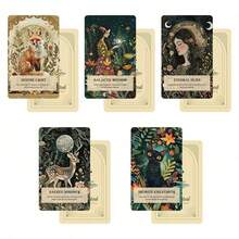 55pcs Magic Forest Positive Energy Cards, Healing Energy Tarot Cards, Daily Spiritual Guidance Tool - View 6