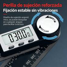 Regla de ángulo instrumento de medición de ángulo de alta precisión transportador de ángulo multi-pantalla digital regla de ángulo goniómetro doméstico electrónico medidor de ángulo - A - Ver 3