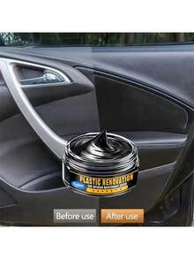 KineShineX 汽车塑料件修复剂、黑色方向盘及仪表盘修复蜡、汽车轮胎抛光剂、真皮沙发座椅护理霜、汽车贴膜护理剂、汽车保养及修复膏、汽车漆面修复膏、划痕修复剂，让您的爱车焕然一新，汽车护理配件 - 多色 - 查看 3