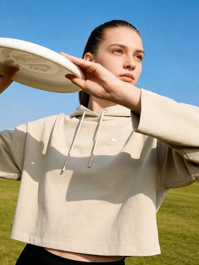  Nike Sportswear 寬鬆休閒連帽套頭衫運動衛衣 女款