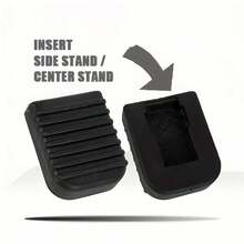 1pc Motorcycle Footrest, Universal Motorcycle Kickstand Pad, With Protective Floor Mat, Durable Rubber, Enlarged Base Side Support Kickstand, Suitable For Street Bikes And Electric Vehicles With Anti-Slip Design, Grip And Comfortable Riding Experience, Extended Pad Support Motorcycle Accessories, Improved Vehicle Stability, Fashionable Motorcycle Accessory, High-Quality Rubber - Multicolor - View 5