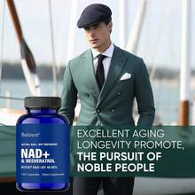 Bcuelov NAD +Resveratrol Formula - Immune System Support For Men And Women - 120 Capsules - 1 Bottle - View 3