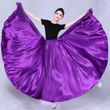 1件時尚舞蹈長裙 女款緞面雙開衩滿亮片裙 肚皮舞服裝 佛朗明哥搖滾舞服 莎麗 Sari 風格 適合電音節表演、節慶、派對、夜店、海灘穿搭 - 彩色 - 查看 24