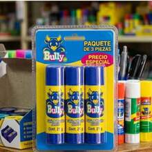 Pack Ahorro Bully Lápiz Adhesivo 11g 3 Piezas | Pega Limpio, Lavable y No Tóxico para Escuela y Oficina - Adhesivo - Ver 4