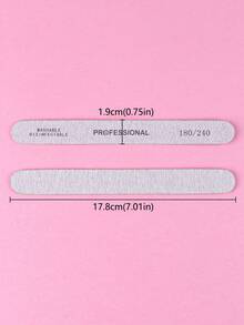 Bộ 20/10/5 dũa móng tay bằng gỗ mỏng, giấy nhám hai mặt 100/180 grit, dũa đánh bóng móng tay hai mặt 180/240 grit, dũa đánh bóng móng chuyên nghiệp, dũa đánh bóng chân hai mặt hình thuyền bằng gỗ, khối đánh bóng móng, thích hợp cho móng tự nhiên, tiệm làm móng tại nhà, móng acrylic, v.v. - Màu Xám nhạt - Xem 6