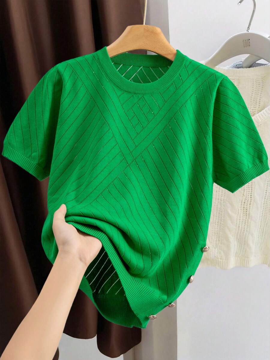 GIGOGOU Women's Basic Casual Short Sleeve T-Shirt, Fashion Spring/Summer