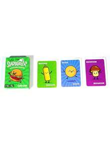 1pc Slapburger Fast-Paced Slapping Card Game | Family Party Board Game | For 2-6 Players, Ages 14+ | Burger Themed Fun Interactive Tabletop Game - Green - View 4
