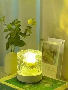 1 pezzo Luce atmosferica ad onda d'acqua, 16 colori cangianti, controllo touch e telecomando, crea un'atmosfera romantica e confortevole, luce notturna RGB, adatta per illuminazione notturna in camera da letto, decorazione per soffitto interno, proiettore di atmosfera per feste e campeggio - Multicolore - Visualizzare 6