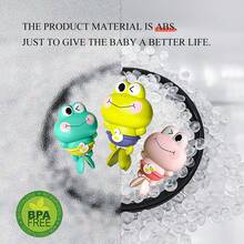 1 包可爱游泳青蛙洗澡玩具，儿童浴缸戏水玩具，男女通用发条漂浮玩具，儿童泳池玩具 - 彩色 - 查看 5