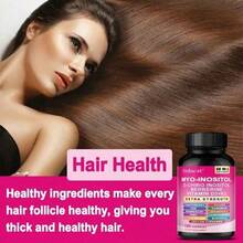 Bunkell 16-In-1 Dietary Supplement - 120 Capsules - Contains Inositol, D-Chiro-Inositol, Vitamins And More - Promotes Hair And Heart Health - For Women - 1 Bottle - View 3