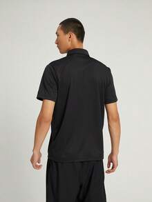 Adidas 男式 FAB POLO 短袖 T 恤，针织领 T 恤 THR8730 - 黑色 - 查看 10