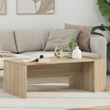 CROISSANCE Table basse Chêne Sonoma 95 x 50 x 34 cm Bois d'ingénierie - Tabac - Voir 1