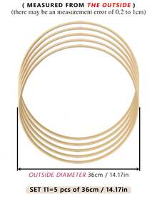 5 chiếc vòng bắt giấc mơ màu mơ có lông vũ, trang trí treo ngoài trời cho đám cưới, chuông gió kiểu Mori, quà tặng và trang trí cho Halloween, Giáng sinh, trang trí tường phòng ngủ, khung thêu cho đồ thủ công DIY - A - Xem 17