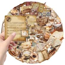 50 Retro Cafe Through PET Graffiti Stickers DIY Hand Account Mobile Phone Case Computer Gift Stickers - View 4