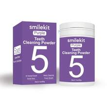 60克紫色牙齿美白粉，深层清洁，清新口气，方便旅行携带，酒店及日常使用，5天用量，多种口味（薄荷、葡萄、椰子、西瓜、芒果） - 60克-紫色美白牙粉 - 查看 12