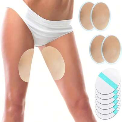 20/50pcs Invisible Anti-Chafing Thigh Bands - Women Self-Adhesive Sweat-Absorbing Anti-Slip Thigh Protectors; Ultra-Thin Seamless Anti-Friction Tape Suitable For Dresses, Skirts, Shorts, Sports, Summer And Travel