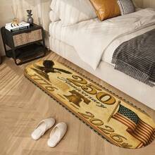 1 pieza Felpudo vintage estilo americano, de terciopelo mullido, alfombra gruesa, alfombra de pelo largo, alfombra de otoño/invierno, felpudo de cocina, alfombra lavable, felpudo de entrada, alfombra pequeña, alfombra, tapete, felpudo, decoración del hogar, alfombra de área, felpudo de exterior, alfombra de dormitorio - Multicolor - Ver 4