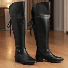 Women Fashion Boots - 黑色 - 查看 12