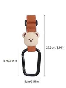 Large Stroller Hook, Durable Faux Leather Material, Suitable For Baby Stroller Storage, Stroller Accessory - Multicolor - View 7