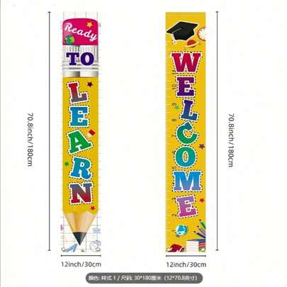 Opening And Returning To School Season Door Banner Suit Indoor/Outdoor Use Style Is Novel And Diverse.