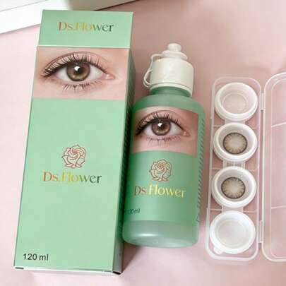 1 botella de solución de cuidado especial para lentes de contacto de color mejoradas: limpieza, desinfección y cuidado en un solo paso, uso diario, segur y cómodo, la primera opción para los usuarios de lentes de contacto, ¡Los ojos sensibles también pueden usarlo cómodas!