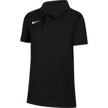 Nike Dri-FIT 男童舒适休闲 Polo 衫，童装 - 黑色 - 查看 9