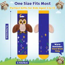 Girls Thigh High Socks Adorable Cartoon Animal Flower Pattern Stockings Stylish Comfortable Knee High Socks For Daily Wear - Pink - View 8