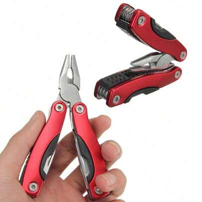 13-In-1 Multifunctional Plier Tool, With Screwdriver, Bottle Opener, File And Other Repair Accessories, Made Of Durable Stainless Steel, Portable Handtool Suitable For Outdoor Camping, Hiking, Fishing, Home Repair, Travel Emergency, Great Gift For Men, Fathers, Husbands