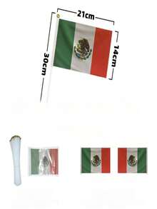 5/10/20pcs 21*14cm Puerto Rico Mexico Handheld Small Flags, 2026 World Cup National Team Cheering Hand Flags, Football Fan Stadium Support Banners, Vuvuzela Accessories, Father's Day Gift, July 4th Independence Day Decor, Wedding Graduation Bachelor Party Decoration, Indoor Home Room Soft Decor, Outdoor Yard Garden Scene Decoration - A - View 57