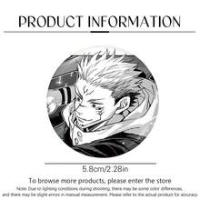 Jujutsu Kaisen 1枚五条悟、夏油、惠、宿傩、东治、悠太双面珐琅徽章，动漫周边，情侣装饰，学生背包装饰，包包挂饰，送朋友的礼物，动漫情侣装扮，万圣节，节日礼物，角色扮演 - 多色 - 查看 10