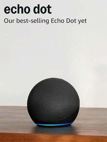 Echo Dot (Newest Model) - Vibrant Sounding Speaker With  Early Access, Great For Bedrooms, Dining Rooms And Offices, Charcoal - 黑色 - 查看 3