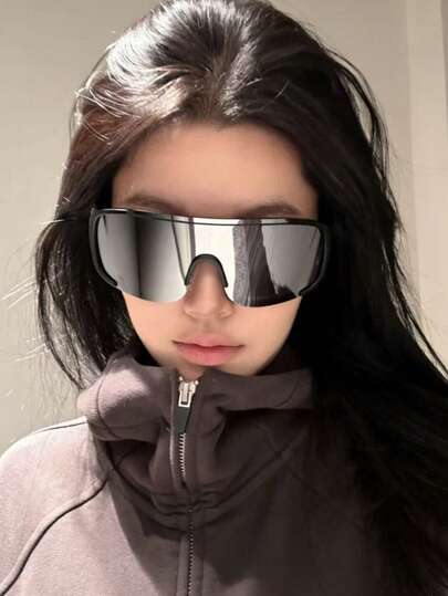 1 Pair Unisex Outdoor Hiking Glasses, Suitable For Mountain Biking, Windproof And Dustproof, For Mountaineering And Eye Protection