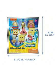 Nickelodeon 1/4pcs  Official  Blind Bag 3D Mini Figure Keychain Mystery Pack, Includes Random Characters Like , Patrick, Squidward, Sandy, Mr. Krabs, Plankton, Gary, Mrs. Puff, Suitable For Birthday Party Gifts And Fan Collections - Multicolor - View 9