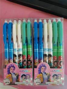 12/24/36/144pcs Erasable Gel Pens, 0.5mm Smooth Writing, Korean Fan Stationery, Learning Gift - Multicolor - View 9