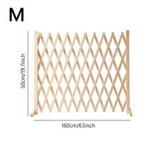 Wooden Pet Fence, Retractable Dog Gate, Indoor Safety Barrier, Suitable For Home, Bedroom, Doorway And Stairs - Easy To Install, For Indoor Dogs - Apricot - View 8