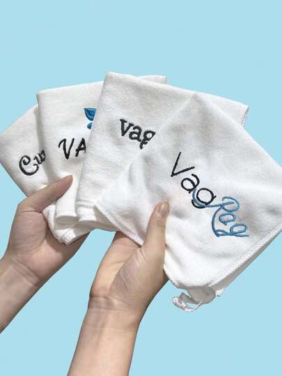 Embroidered Absorbent Square Towel, For Boyfriend Or Husband, Fun Gift For Him, Anniversary, Boyfriend Husband, Men's Birthday Gift Creativity, Practical Romantic Gift For Newlywed Anniversary, 1/2/5, 11.81 * 11.81 Inches