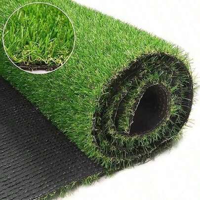 3cm Artificial Grass Mat, Realistic Fake Lawn For Indoor/Outdoor Garden, Yard, Pet Dog Grass Pad