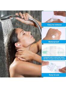 20Pcs Disposable Waterproof Ear Stickers Adults Shower Ear Pad Cover Salon Hairdressing Dye Shield Anti-Wear Heel Patch - Green - View 4