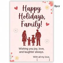Customized Greeting Cards, Customized Family Cards, Customized Message Cards, Customized Gift Cards, Customized Postcards, Customized Message Cards, Suitable For Gatherings, Parties, Restaurants, Holidays - Family Greeting Card 10x14cm - View 26