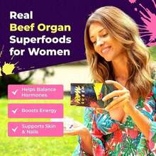 Female Organ Complex – Grass-Fed Liver, Heart, Kidney, Spleen, Pancreas & Ovarian Tissue – Nutrient-Dense Whole Food Support For Energy, Balance & Vitality – 60 Capsules (Pack Of 1) - 2個 - 查看 5