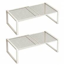 Extendable Wardrobe Tiered Shelves, Wardrobe Storage Rack,Cabinet Tiered Shelves - White - View 5