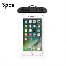 3pcs - Waterproof Phone Pouch, Waterproof Phone Dry Bag, Compatible With 7.0 Inch And Below Phones Including 15/14/13 Pro Max Plus, Large Waterproof Phone Case - Multicolor - View 7