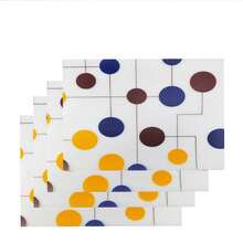 4/6/8pcs Multi-Functional Anti-Moisture Mats, Fridge Liners, Drawer Liners, Cabinet Liners, Waterproof, Anti-Dust, Trimmable, Suitable For Fridge, Cabinets, Drawers That Are Often Damp And Hard To Clean - Colorful Dots and Black Dots - View 2